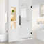 Porte de douche à charnière sans cadre l 30 po x H 72 po avec verre trempé 5/16 po-123222416-94369864