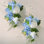 2 pièces fleurs de mariage, fleurs artificielles
