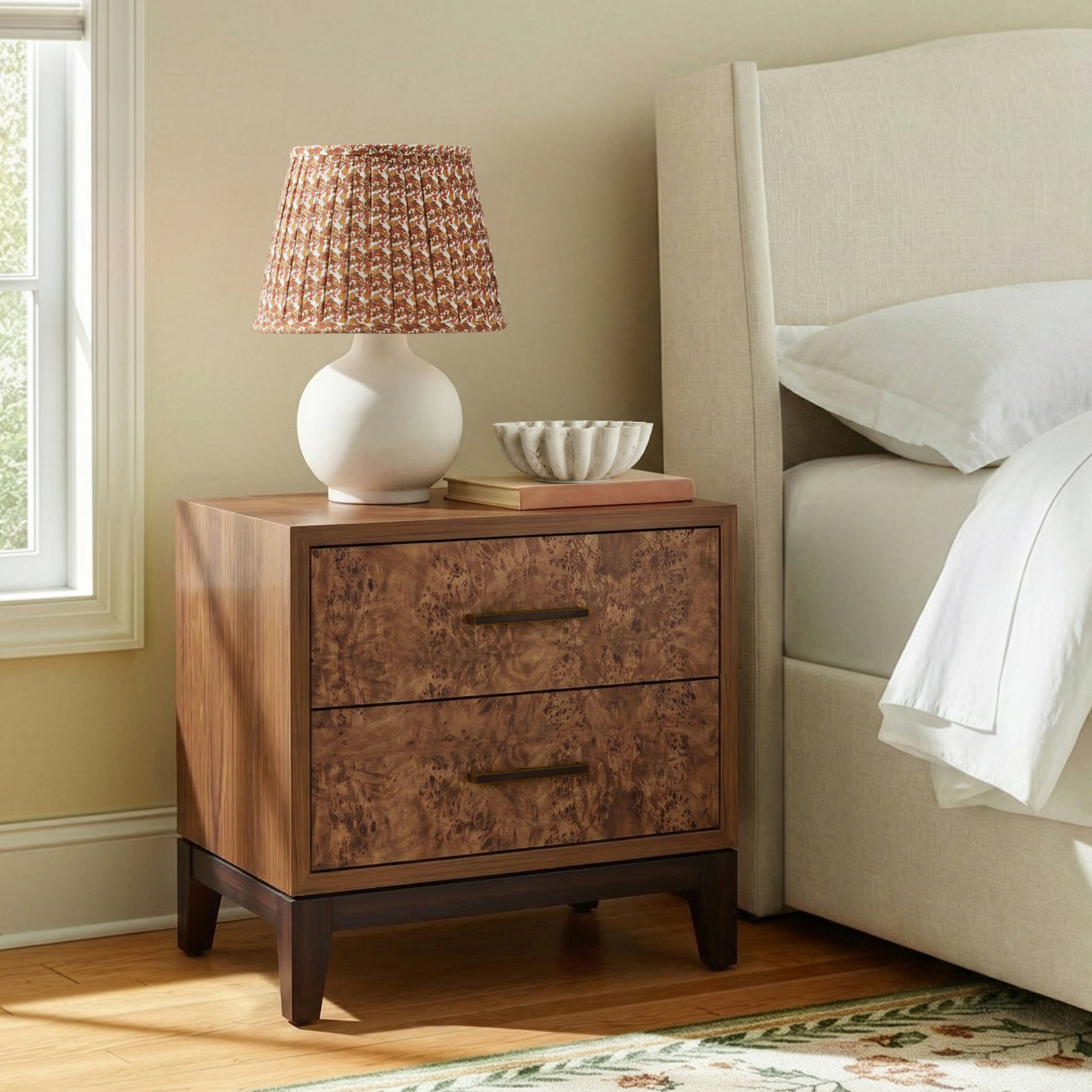 Keiran Mahogany Nightstand