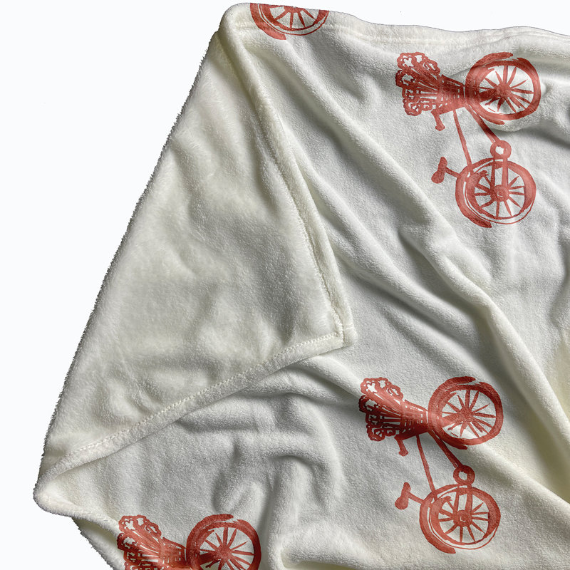 Ireland Plain Weave / Muslin Throw Blanket, Coral