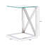 Horatio C Shape Sofa Table for Living Room Furniture, 55cm Metal Bed Side Table, End Table