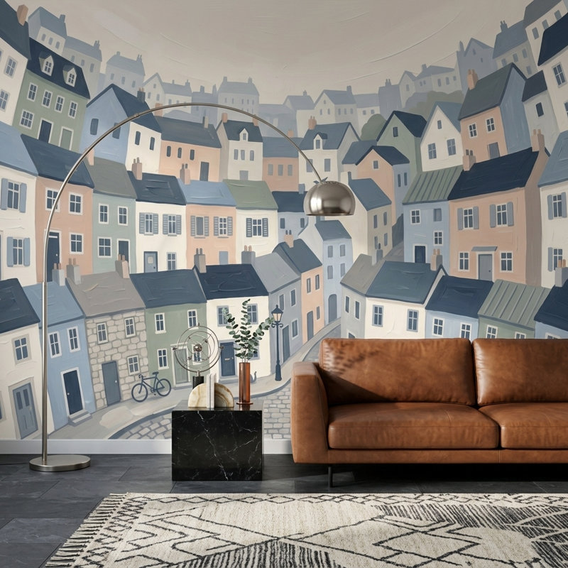 Murale de surface murale, 140"x108", Peel and Stick