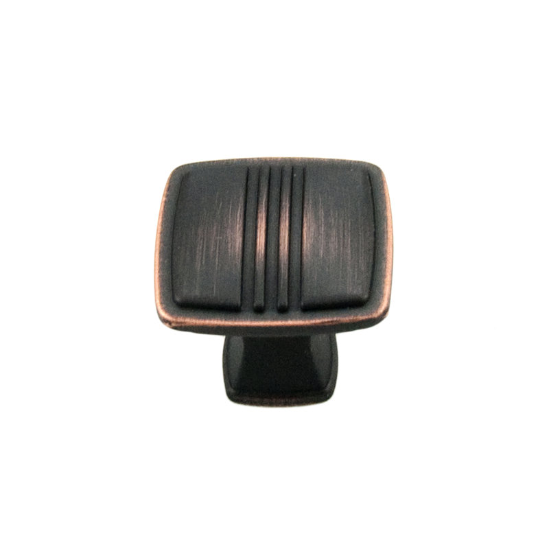 Alder Square Knob, Valencia Bronze