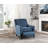 Reclining Chair 1Pc Textured Fabric Upholstered Nailhead Trim Solid Wood Frame Self-Reclining Motion Chair-393216298