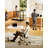 Gas Spring Adjustable Mobile Standing Desk With Wheels-162954425-162954427