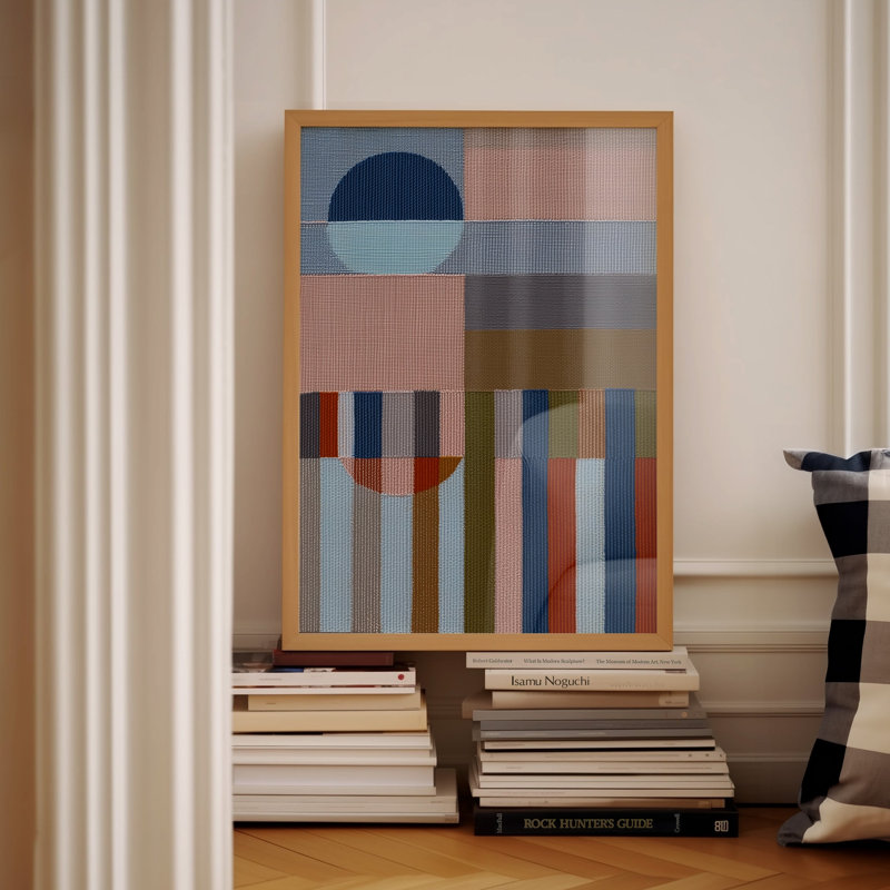 Woven Perspectives No. 06: impression géométrique abstraite, Unframed, 12x16 in