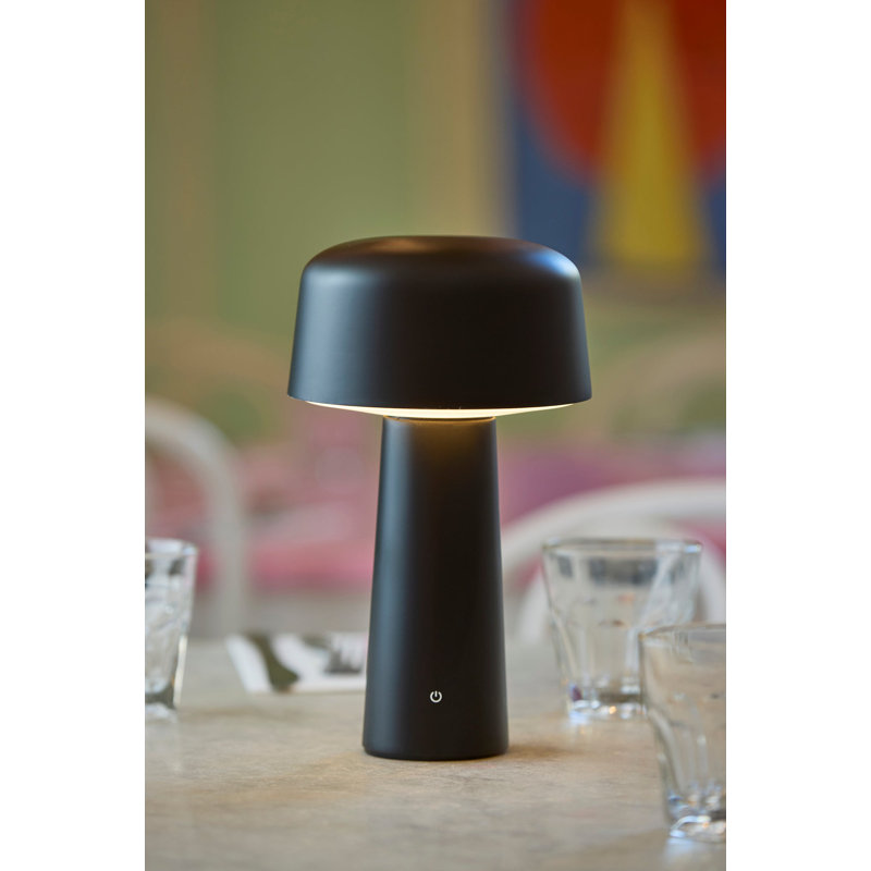 Lampe de table sans fil à DEL Rava Lenny, Noir