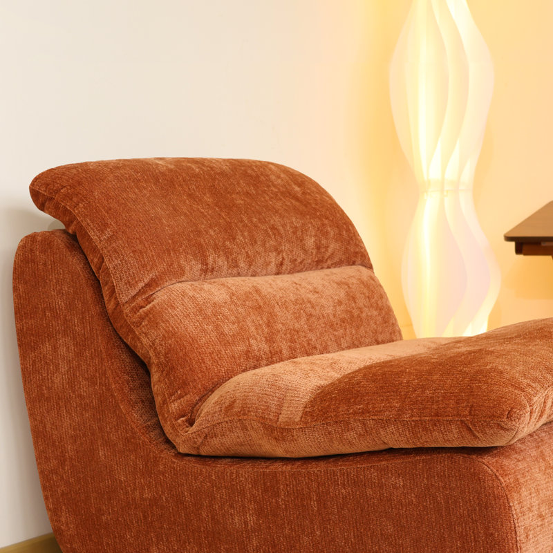 Fabric 82.5cm Reception Sofa, Orange Fabric