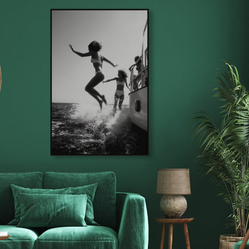 Liquid Gravity Print by Oliver Gal, 31"H x 21"W, Black Floater Frame