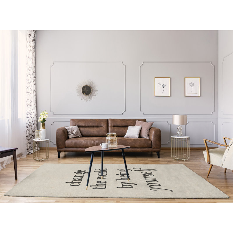 Tapis à la main the world quoted change the world, Rectangle 5 pi x 7 pi