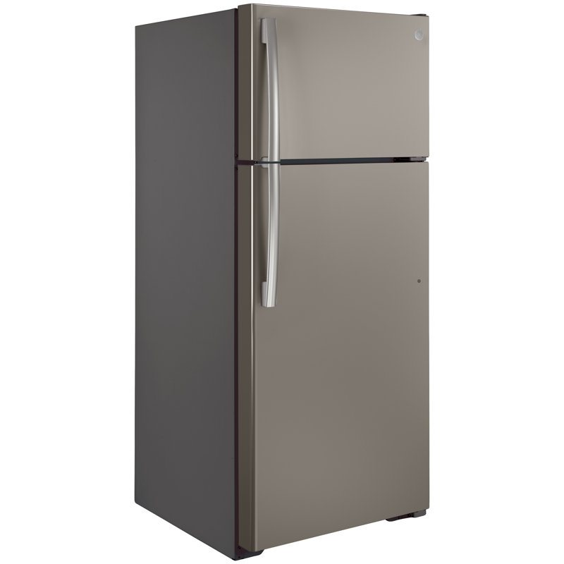 GE Appliances 28" 17.5 Cubic Feet Energy Star Top Freezer Refrigerator, Slate