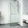 Monteray 46" W x 34" D x 73" H Hinged Frameless Shower Enclosure with 3/8  Clear Glass