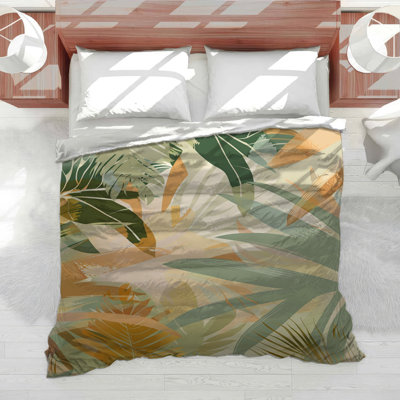 Leaves Bedding Nature Comforter Tropical