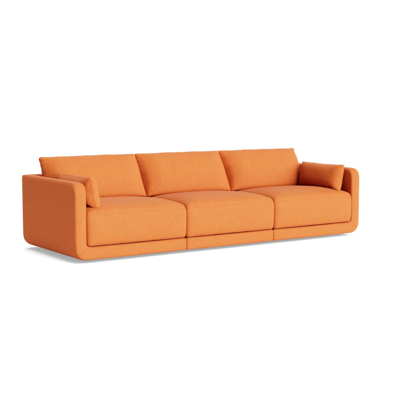 Eva Sofa (95"), Performance Weave - Carrot