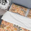Ensemble de housse de couette en style mid-century à motif floral batik iii-40701877
