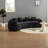 Compression Sofas, 4 Seat Foam Spring Modern Curved Couch for Home