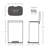 Qualiazero 13.2 Gallon and 3.2 Gallon Stainless Steel Rectangular Step On Trash Can Set-87954550