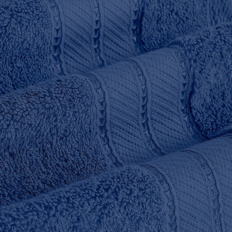 Modern Threads 4-Pack SpunLoft™ Bath Sheet Set, Navy