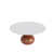 Plateau blanc mat mat / base brune est en rupture de stock