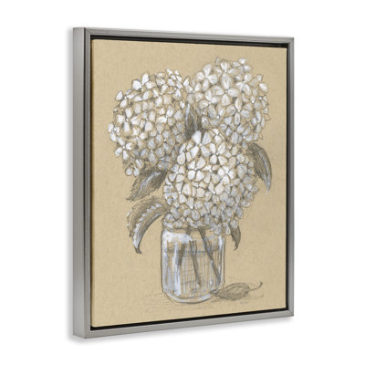 Cadre flottant Hydrangea, dessin par Patti Bishop