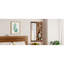 Miroir mural pleine longueur de 47,6 po x 15,7 po à panneau de conception multifonctionnel, peu encombrant, peut être poussé et tiré. Convient à la chambre à coucher / salon / entrée (noyer)-1102001015