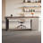 Desk with Two Drawers CPU Compartment and Carbon Steel Legs-1457501293