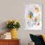Couleurs abstraites dans la neige I - Peinture sur toile-50778832-50778833