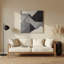 Geometric Abstraction 23 Grey Metal Wall Art-1403208191