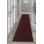Light Weight Indoor / Outdoor Slip Resistant Dark Red Runner Rug