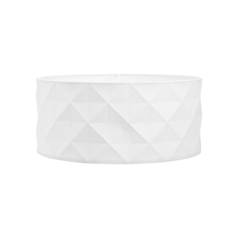 Otterson 18cm H Cotton Drum ( Screw On ), White