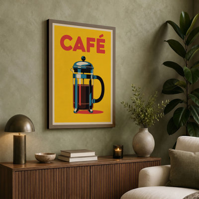 Café Press Retro - Wrapped Canvas
