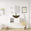 Ensemble de meuble-lavabo mural simple 28 po Mereworth-717362981-717362985-714412500