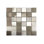 2" x 2" Limestone/Metal/Glass Grid Mosaic Wall Tile