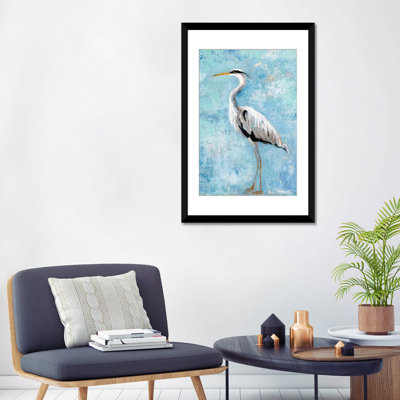 «Hazy Morning Heron II», reproduction sur toile