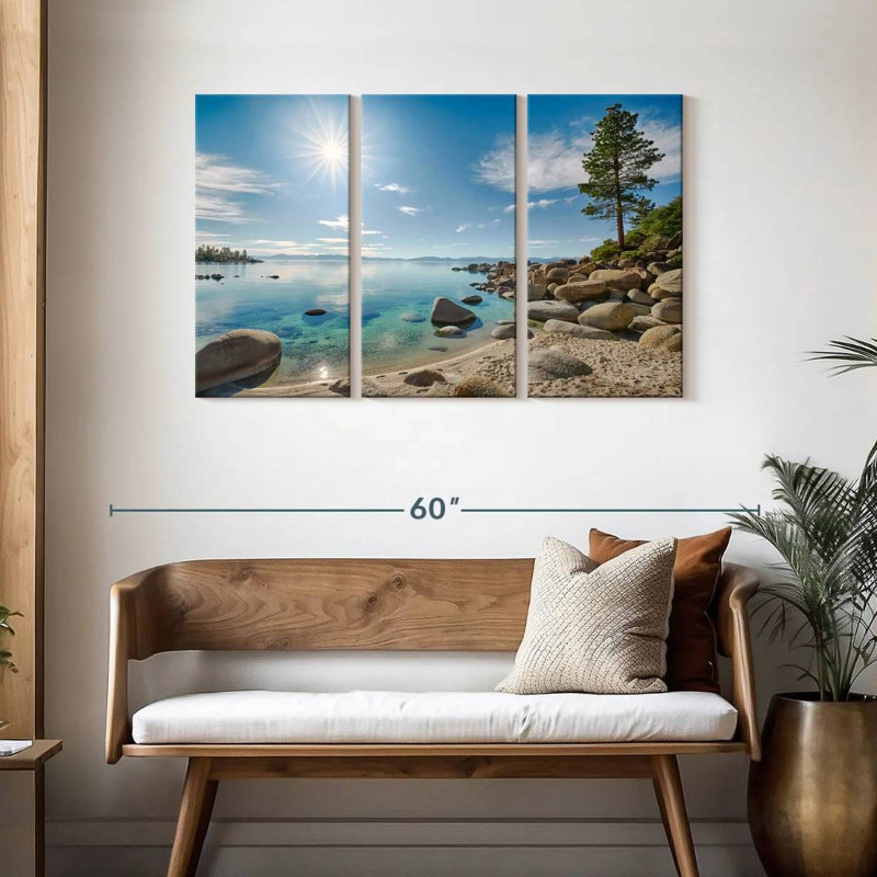 Alvord Dazzling Lake Tahoe, H 28 po x l 45 po