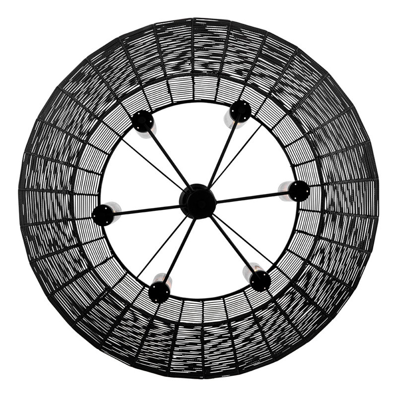 Hinkley Luca Large Single Tier Chandelier, Black