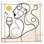 «Liquide or», art mural sur toile tendue - Silhouette de femme abstraite dégustant un verre de vin