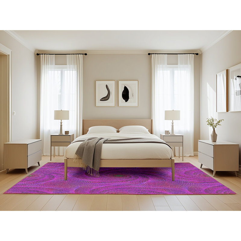 Tapis abstrait mauve, Rectangle 5 pi x 8 pi