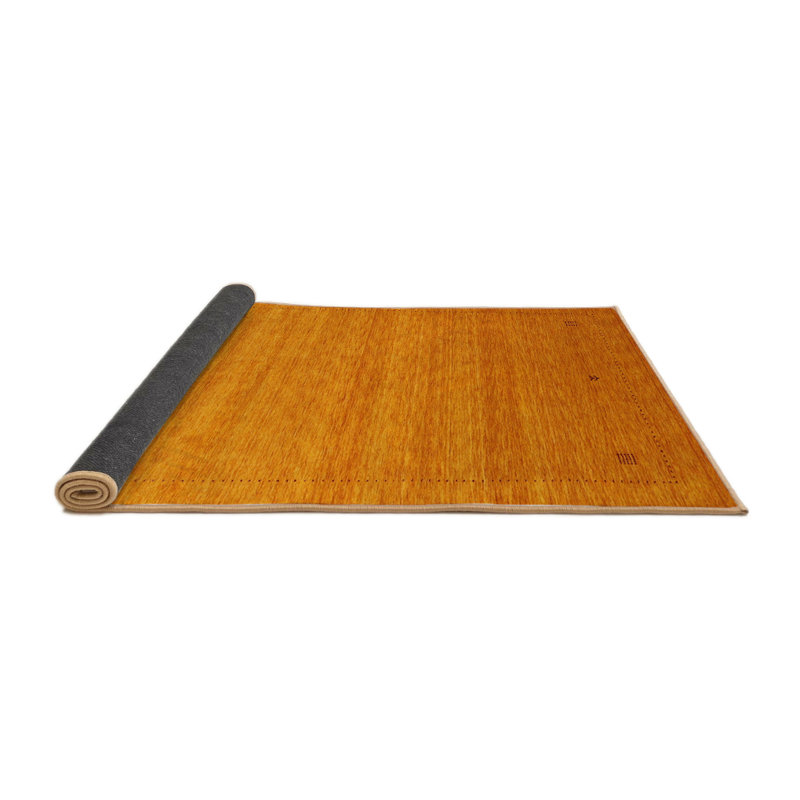 Tapis abstrait orange, Rond 6 pi