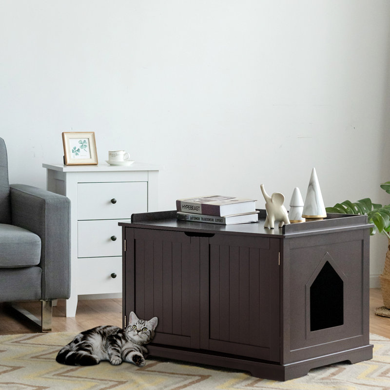Bessler Litter Box Enclosure, Coffee