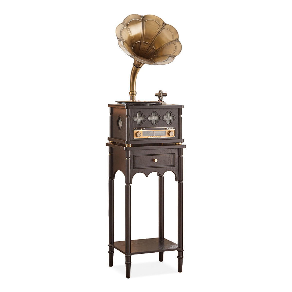 junming Free Form Solid + Manufactured Wood+Copper Media Players | Wayfair