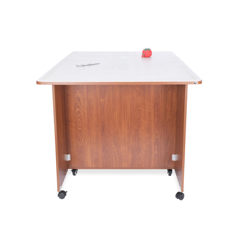 Teak Expandable CraftMaster Cutting Table with Storage