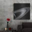  «Saturn-lit Tethys» par la NASA, art mural en métal, 36 po x 36 po-1260618790
