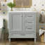 Ensemble de meuble-lavabo moderne avec lavabo 30 po, meuble-lavabo moderne avec porte à fermeture douce et 3 tiroirs, structure en bois massif-1459072767