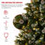 Épinette de Noël artificielle éclairée - support inclus-1300117739