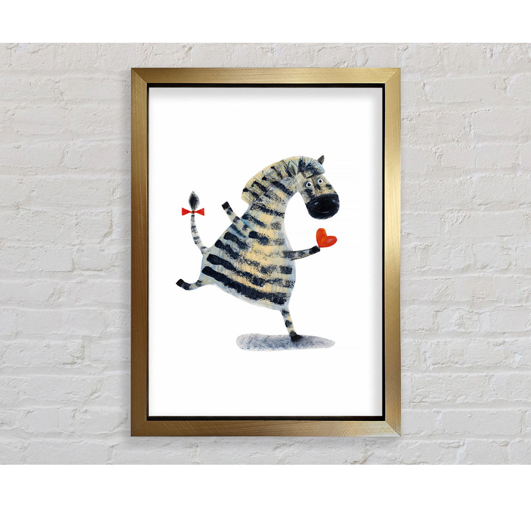 Tanzender Zebra Liebe - Druck