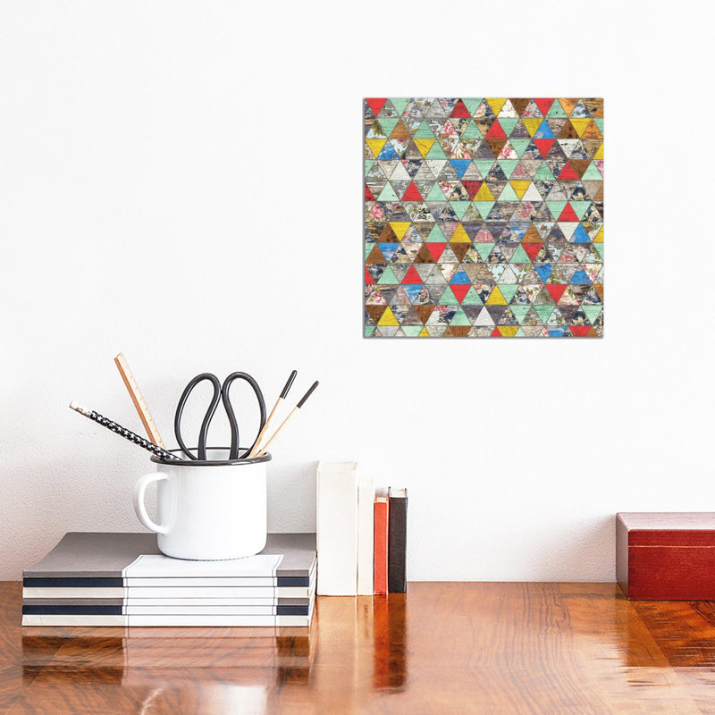 Rustic Geometry I - Square by Diego Tirigall - Wrapped Canvas Print, 30.48 cm H x 30.48 cm W
