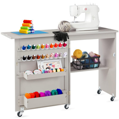 Table de couture pliante multifonctionnelle et table d'appoint