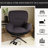 360° Swivel Chair, Dark Gray Chenille Fabric And Faux Leather. Metal Base. Comfortable For Relaxing, Reading. Bedroom, Office Chair Accent Enhancing Your Space With Leather-585912125
