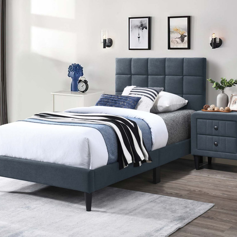 Twin Bed, Charcoal
